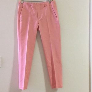 ZARA US size 6 woven workpant in light salmon